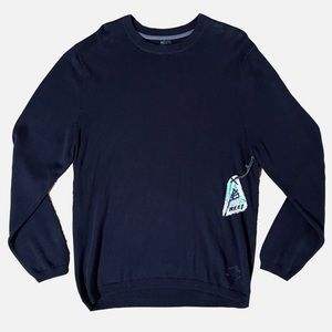 Reef Salamander Sweater Crew Neck Black XL NWT